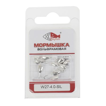 Мормышка вольф. SKYFISH "Нимфа", серебро W27-4.0-SIL